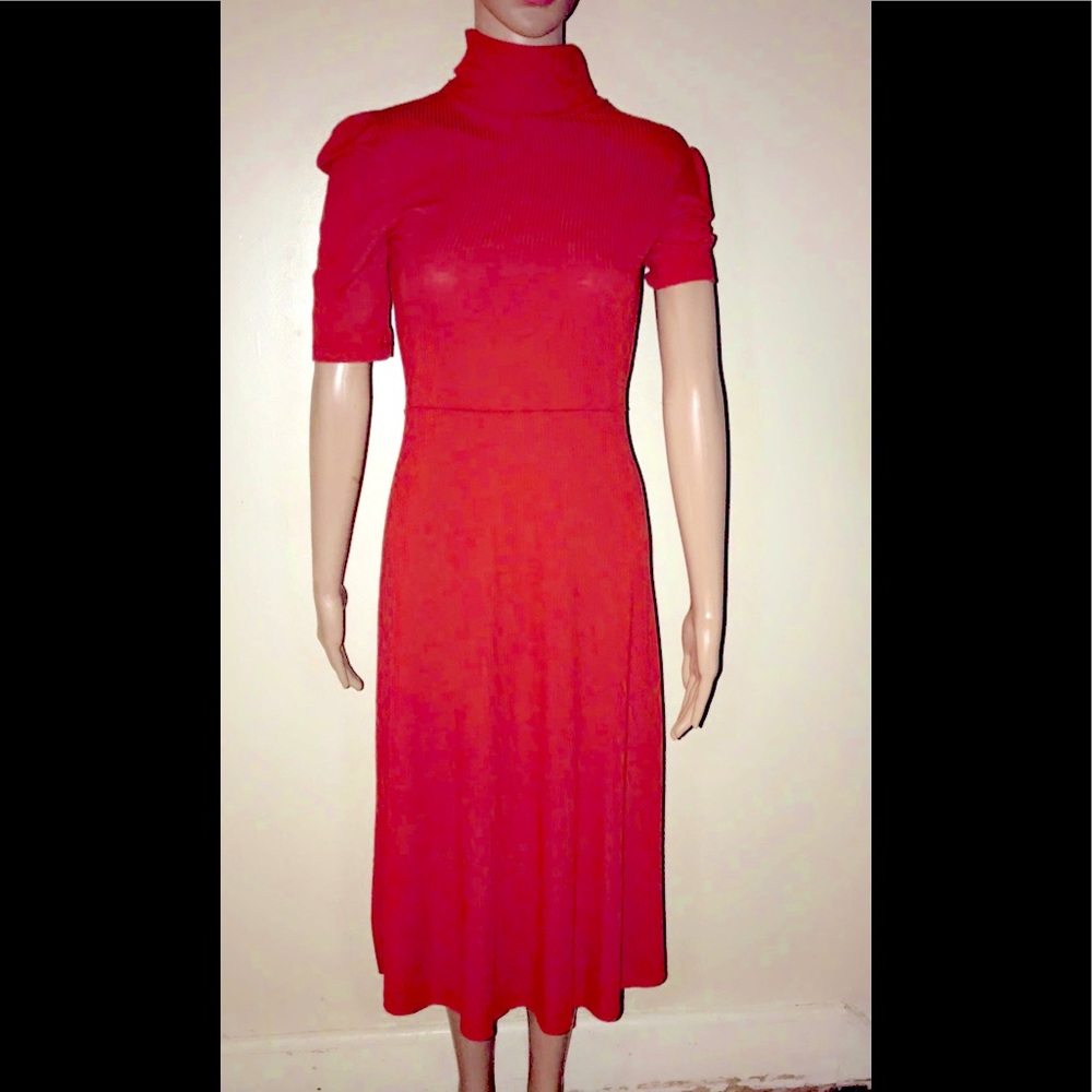 Zara dark orange dress